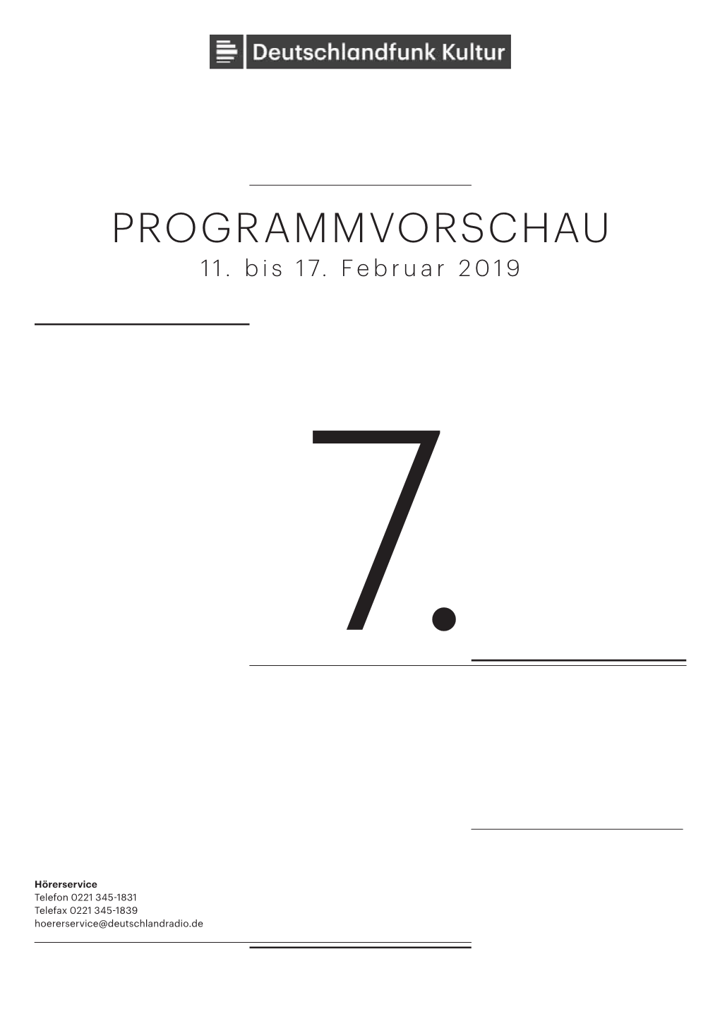 Programmvorschau 11