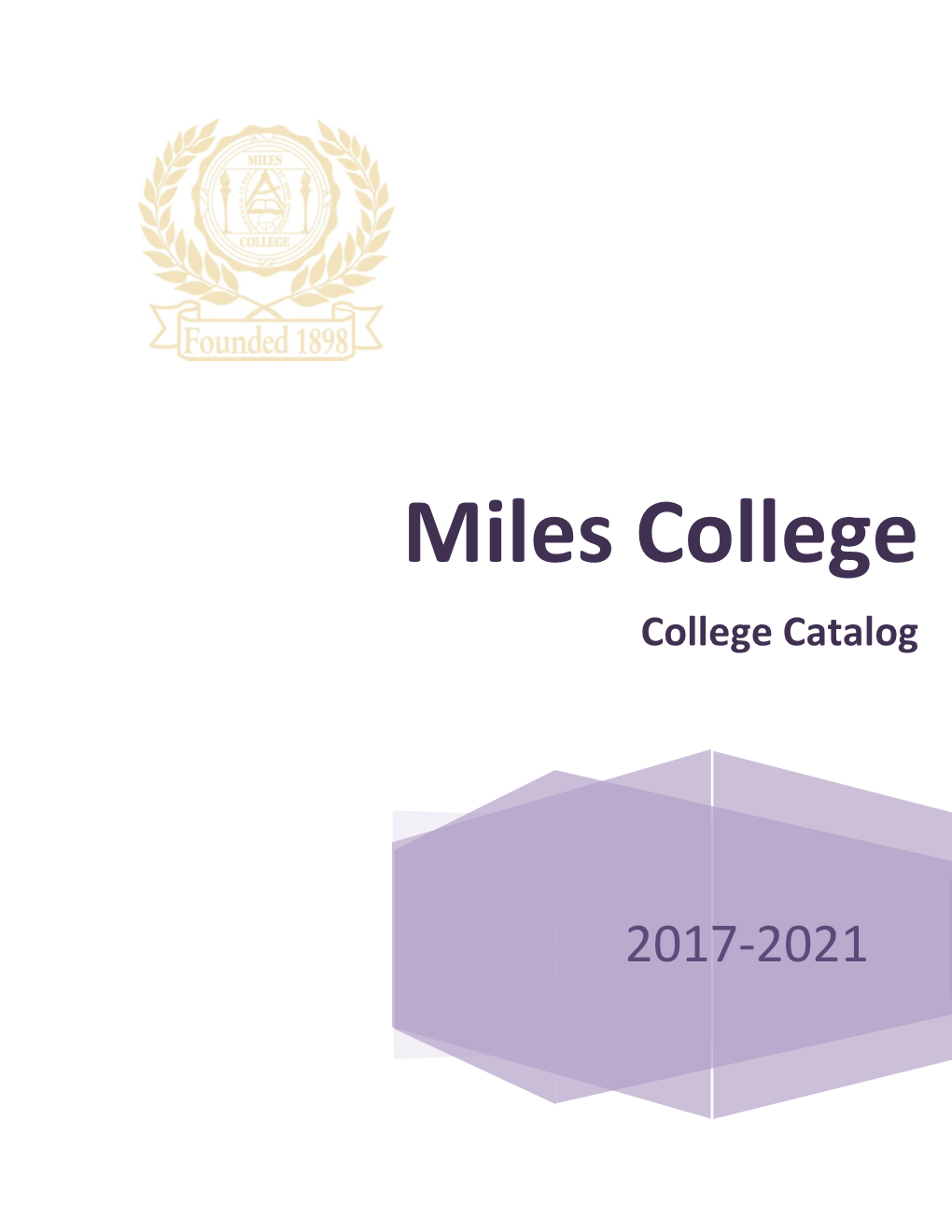 Miles College College Catalog