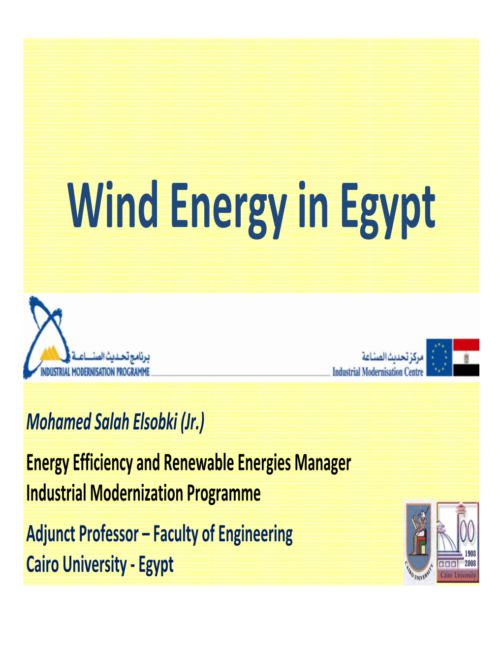 Wind Energy in Egypt