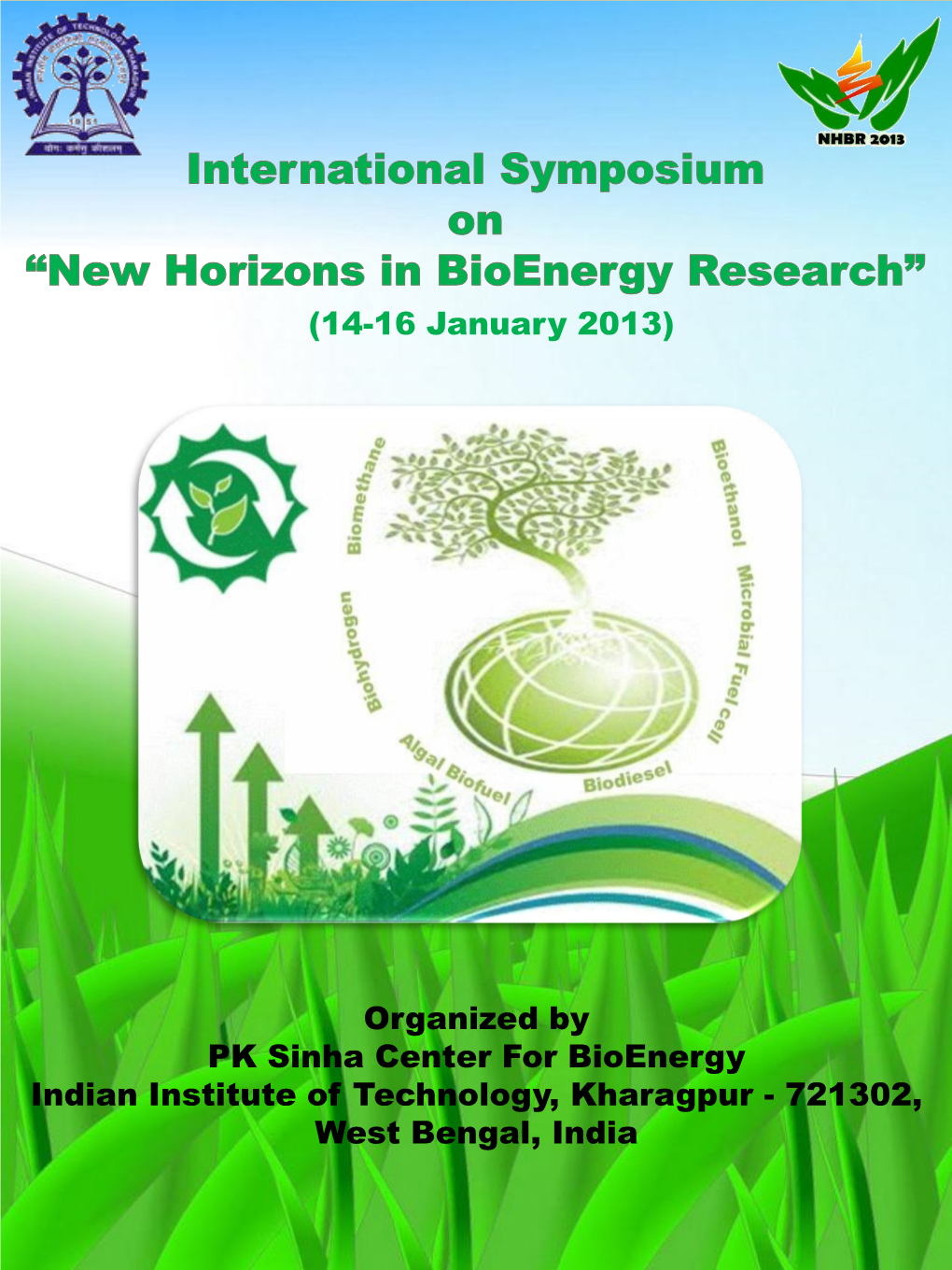 International Symposium on ‘New Horizons in Bioenergy Research, 2013’ to Be Held on January 14-16Th at IIT Kharagpur