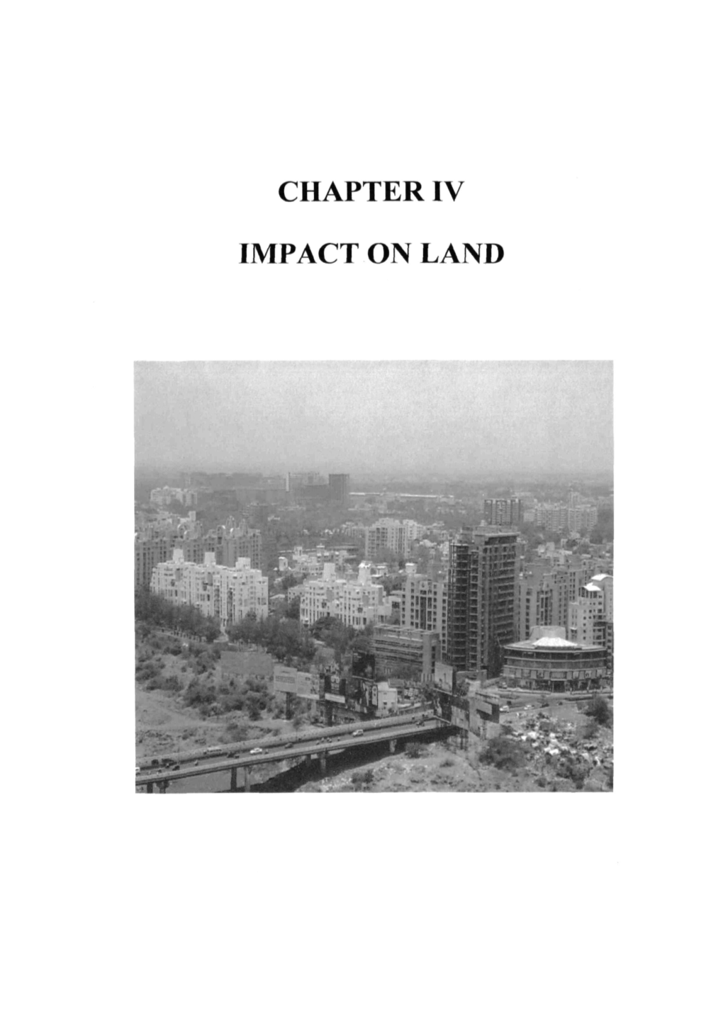 Chapter Iv Impact on Land Chapter Iv