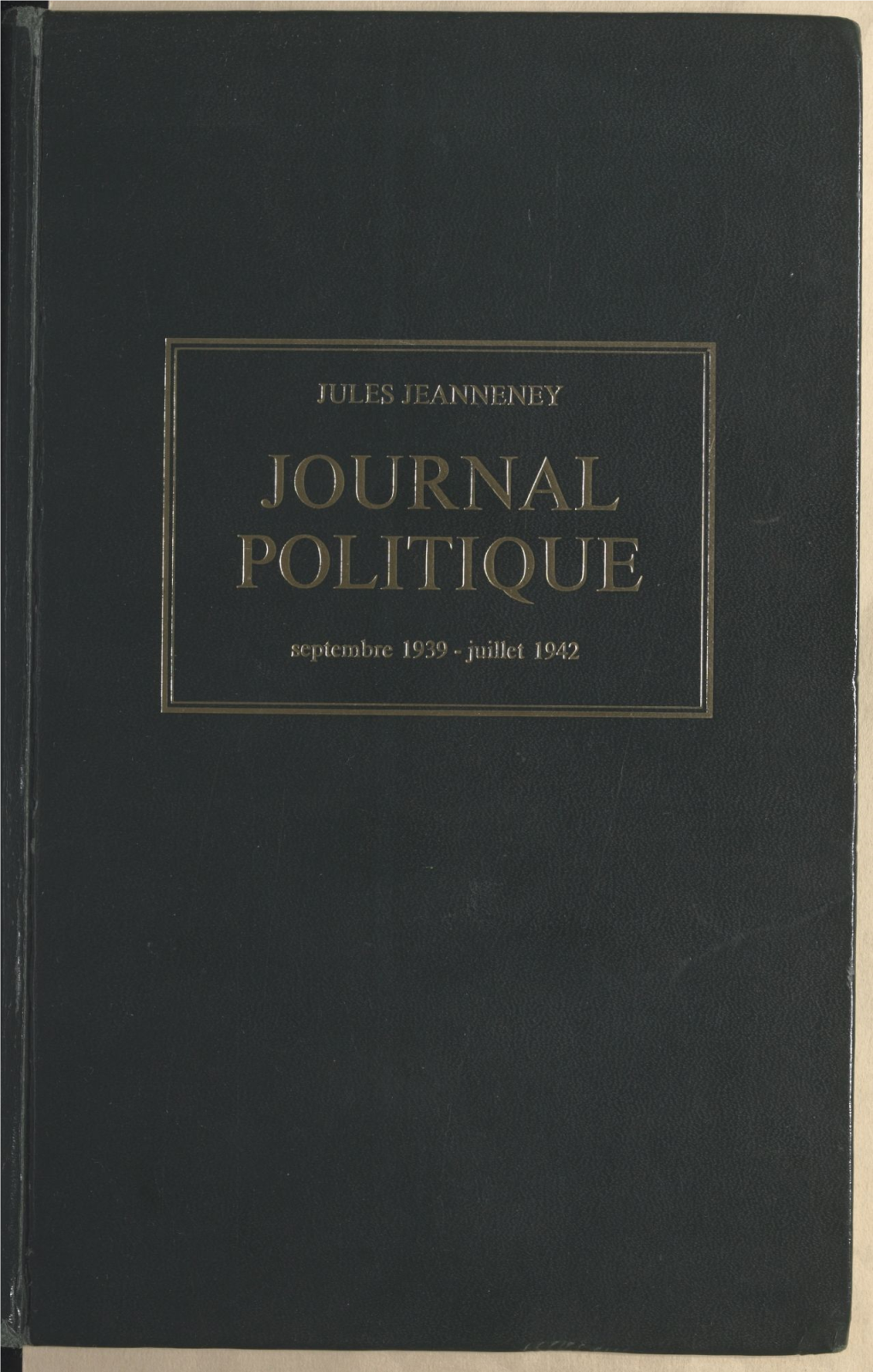 Journal Politique, Septembre 1939