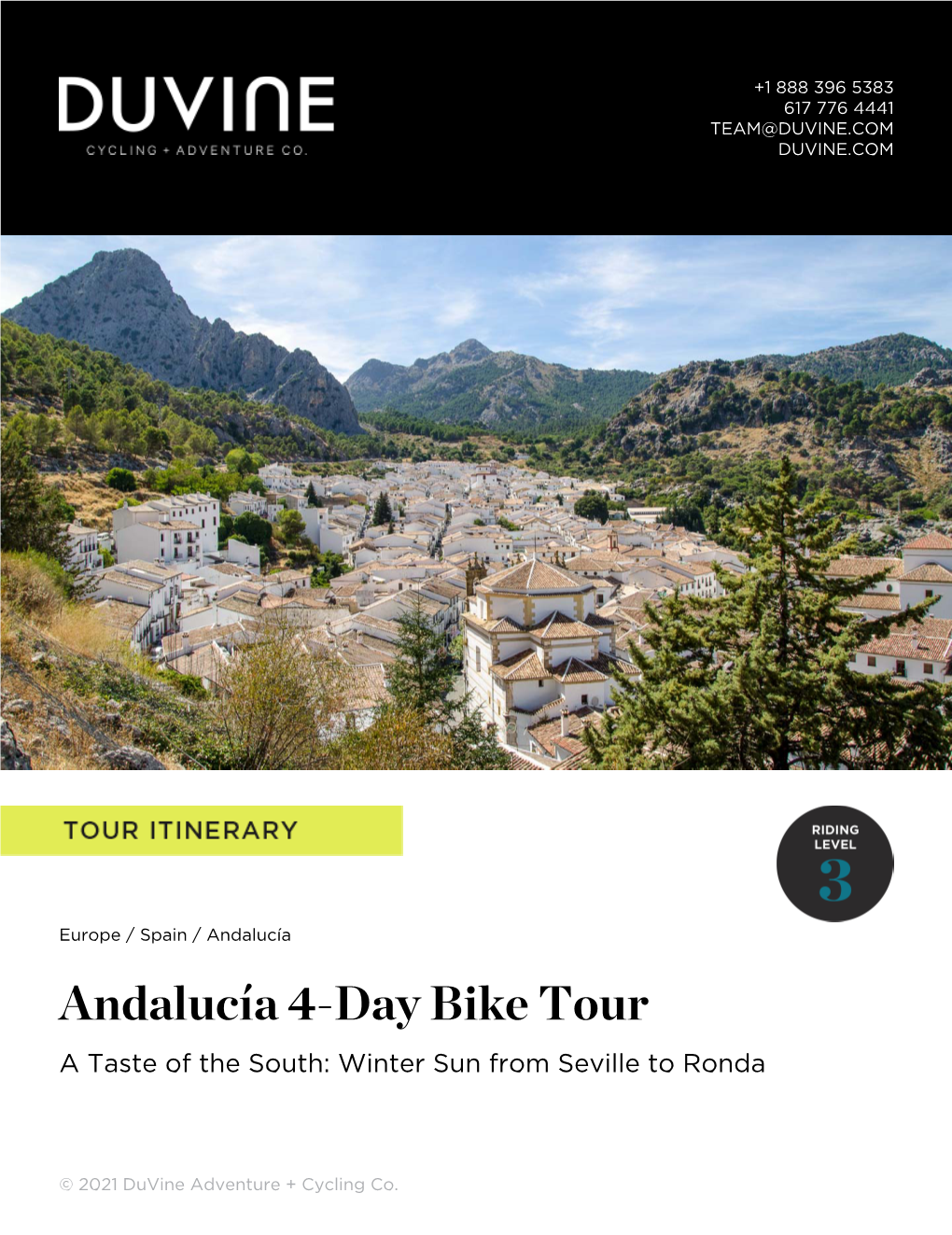 Andalucía 4-Day Bike Tour a Taste of the South: Winter Sun from Seville to Ronda