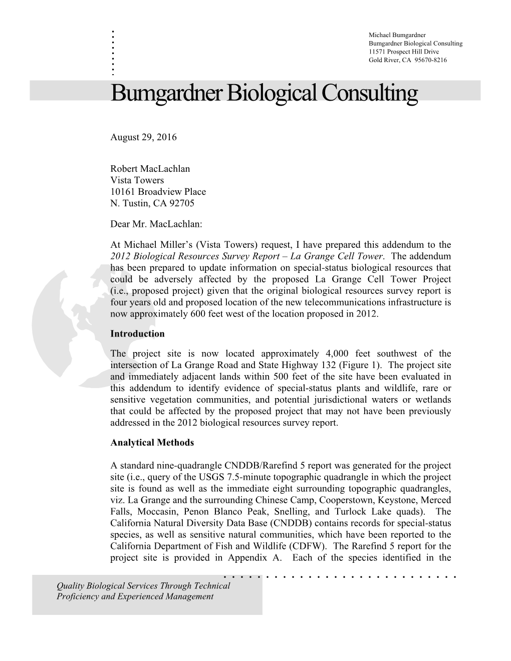 Bumgardner Biological Consulting