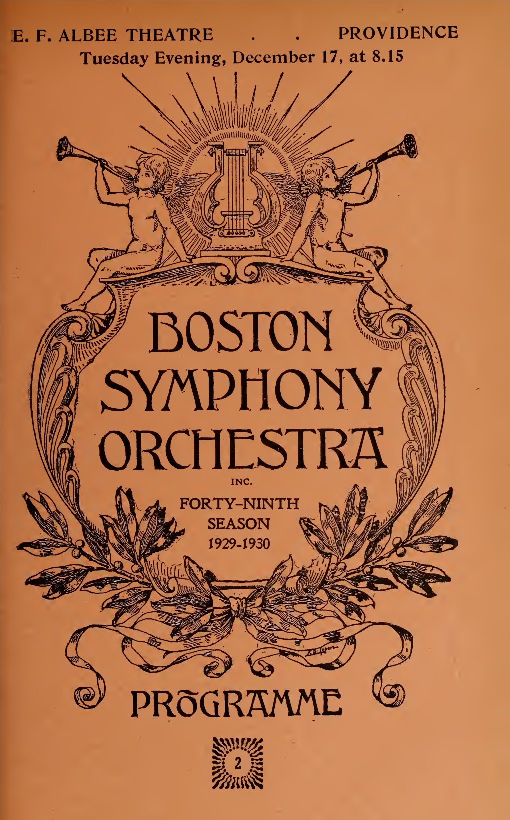 Boston Symphony Orchestra Concert Programs, Season 49,1929-1930