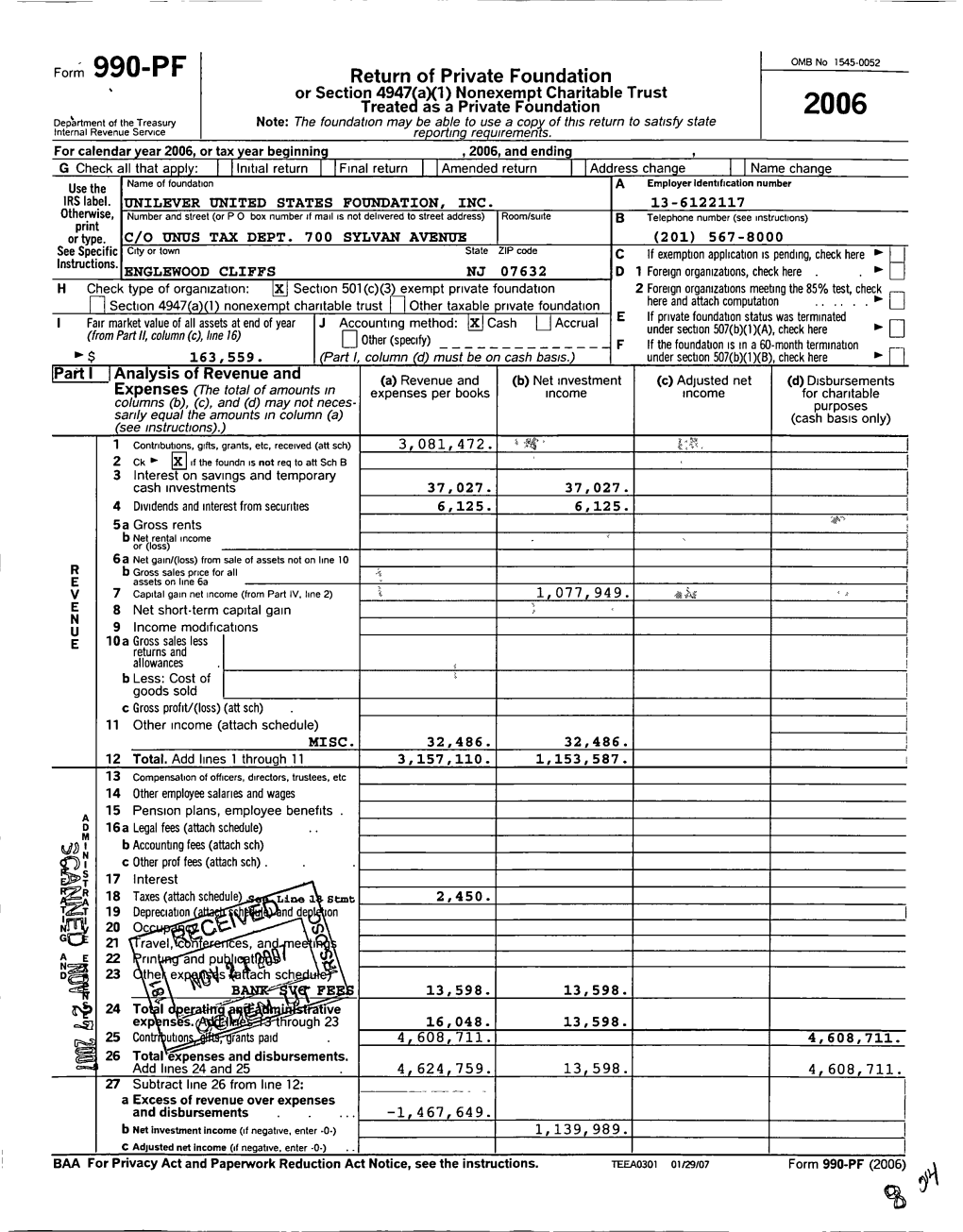 Form 990-PF 2006