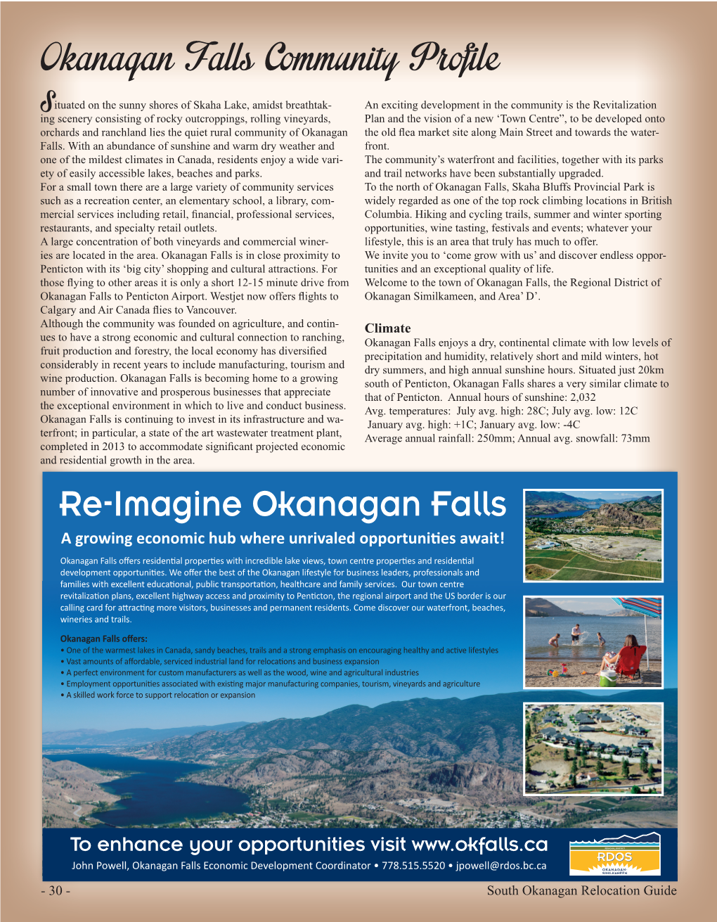 Okanagan Falls Community Profile