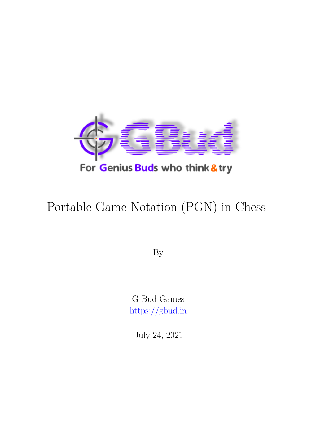 Portable Game Notation (PGN) in Chess