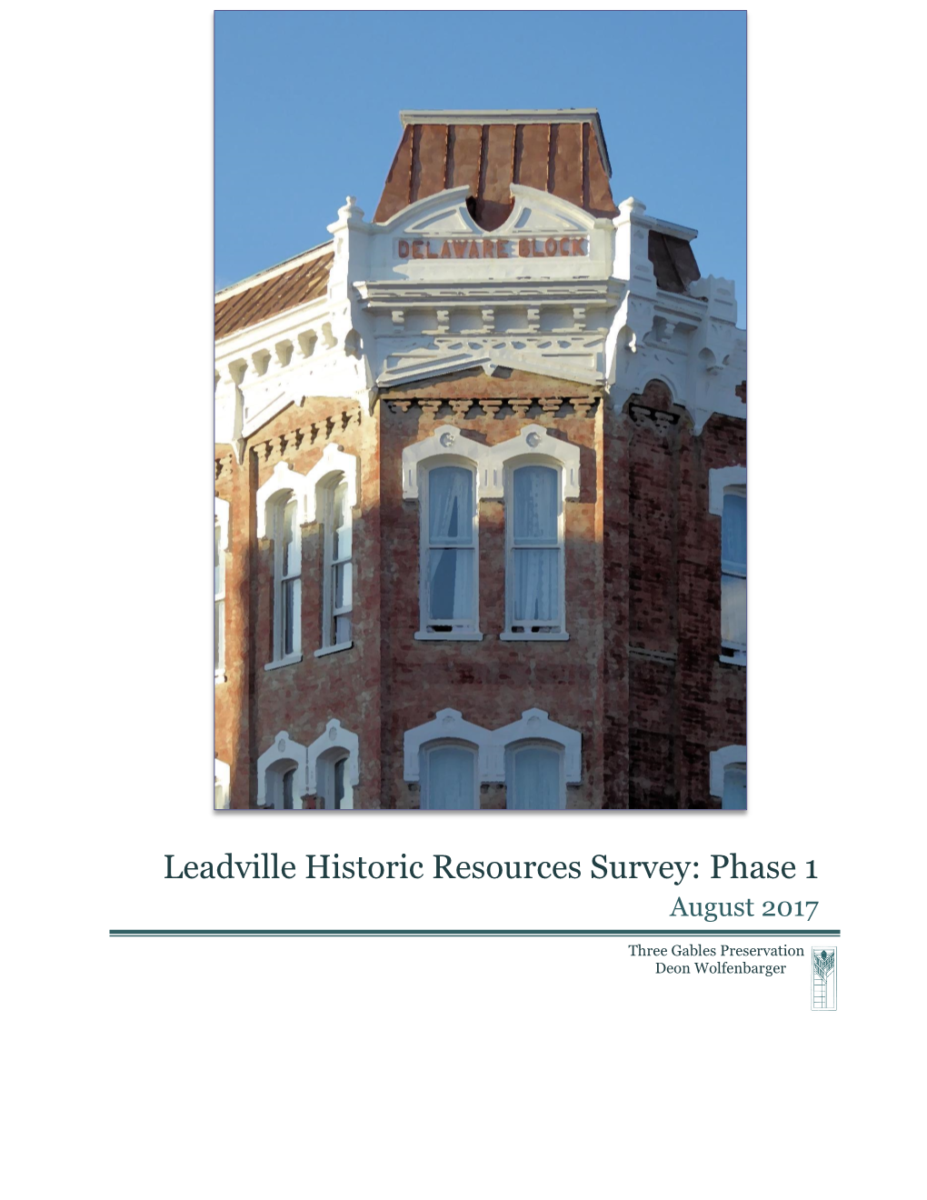 Historic Resources Survey: Phase I