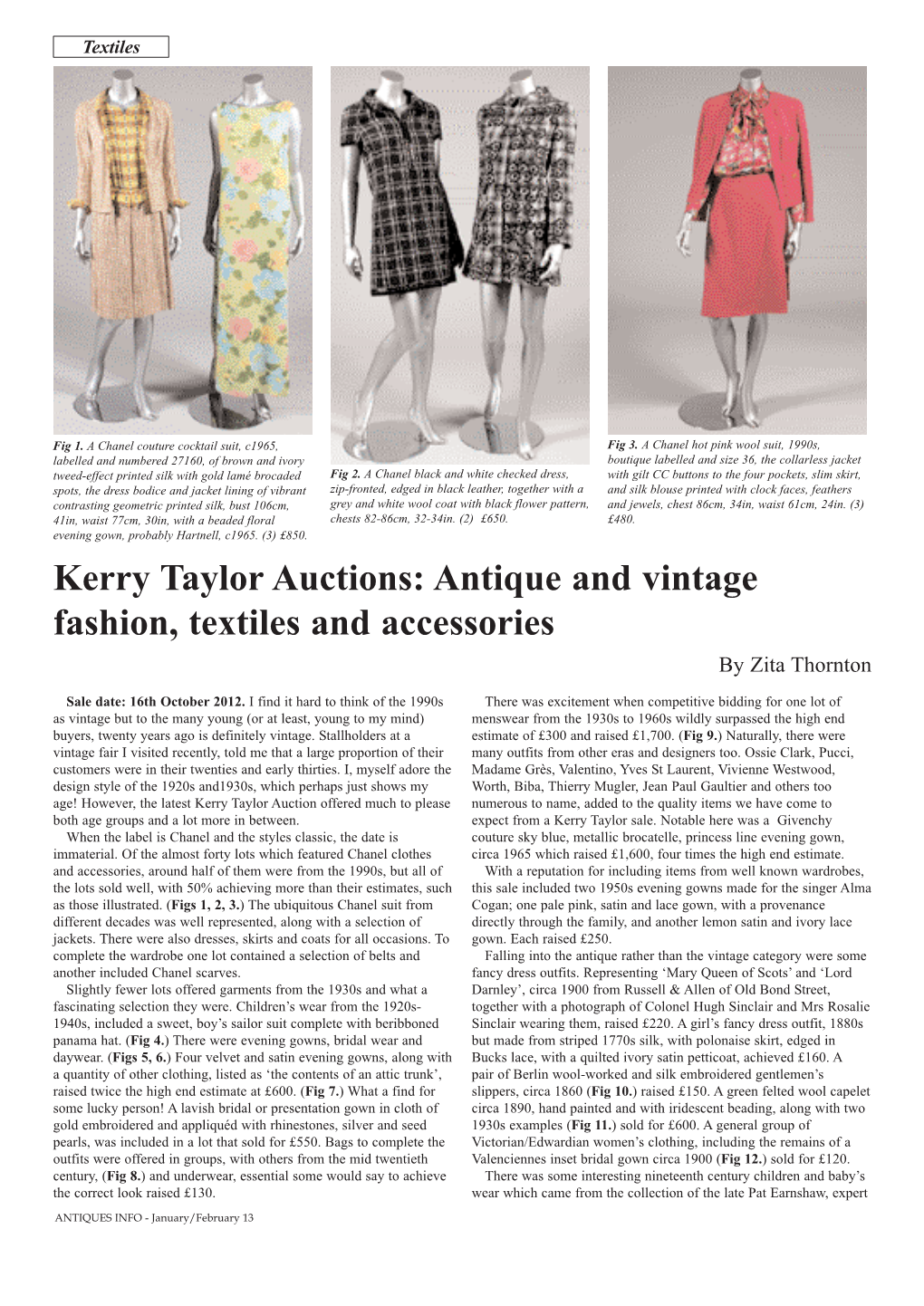 Kerry Taylor Auctions: Antique and Vintage Fashion, Textiles and Accessories by Zita Thornton