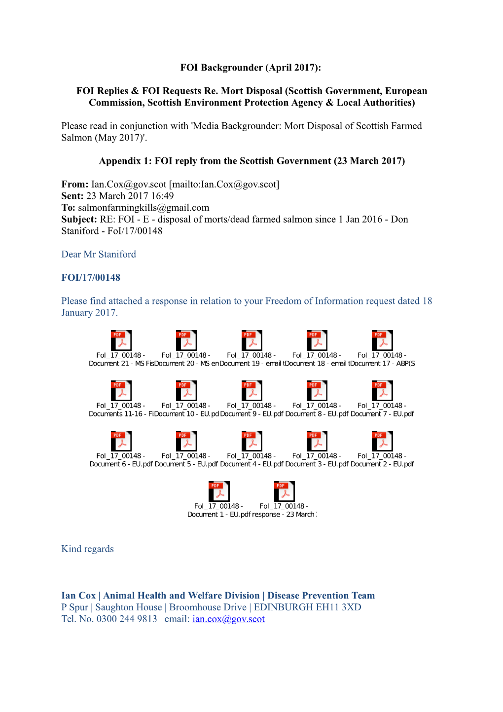 FOI Backgrounder (April 2017)