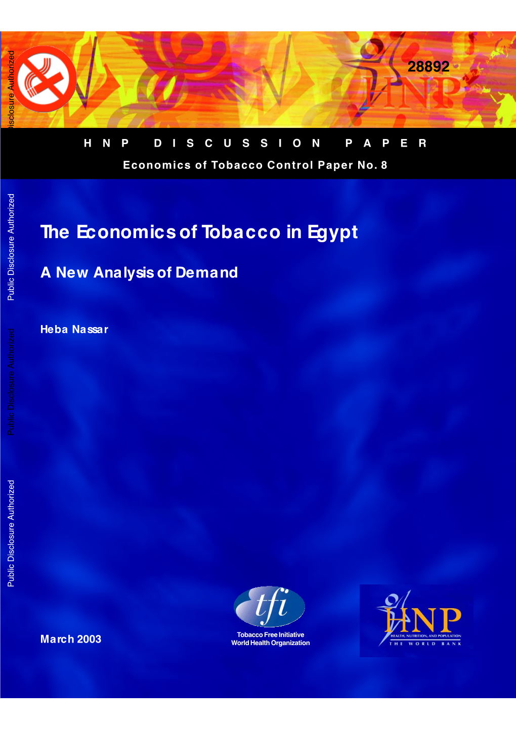 The Economics of Tobacco in Egypt