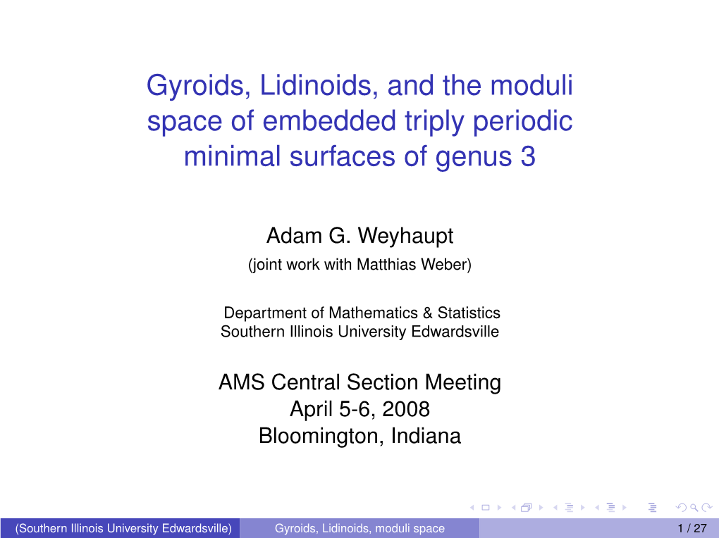 Gyroids, Lidinoids, and the Moduli Space of Embedded Triply Periodic Minimal Surfaces of Genus 3