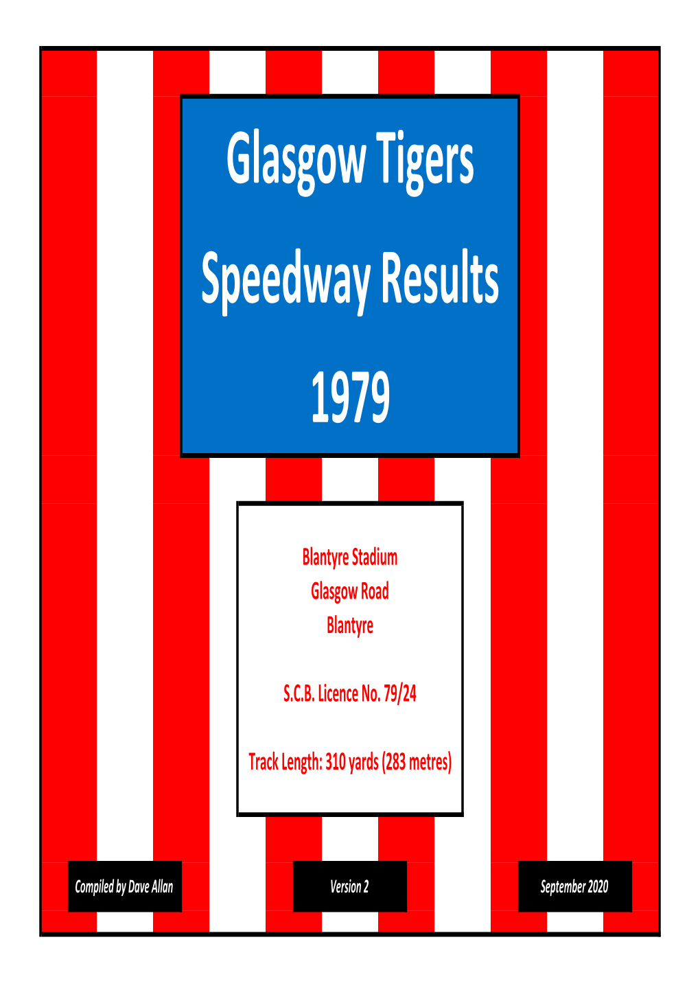 S Glasgow Tigers Speedway Results 1979