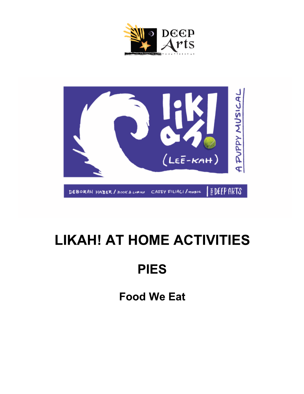 Pies at Home Activities