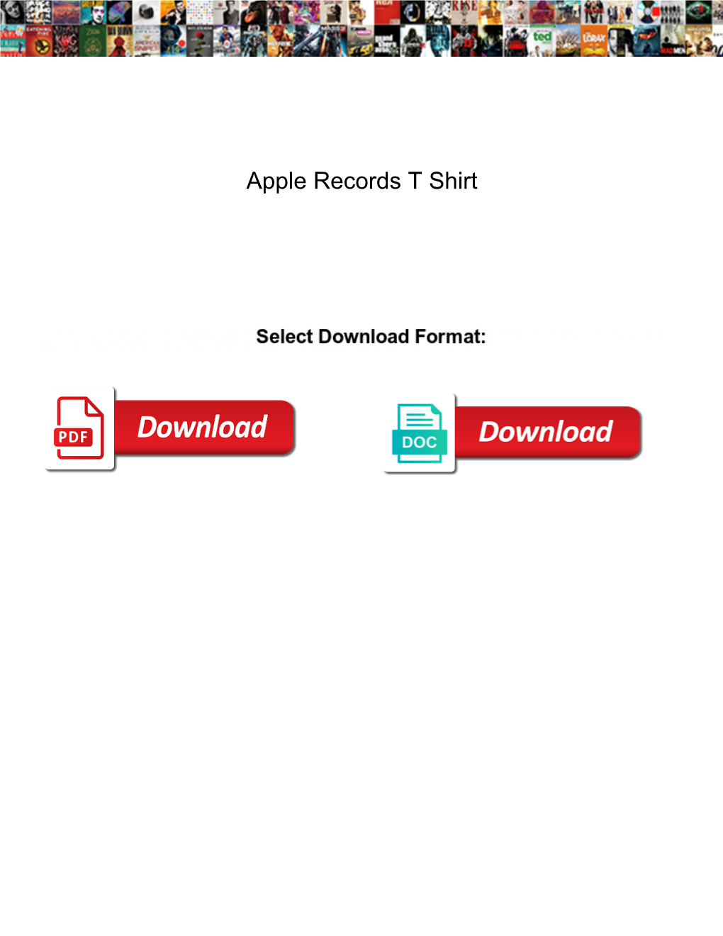 Apple Records T Shirt