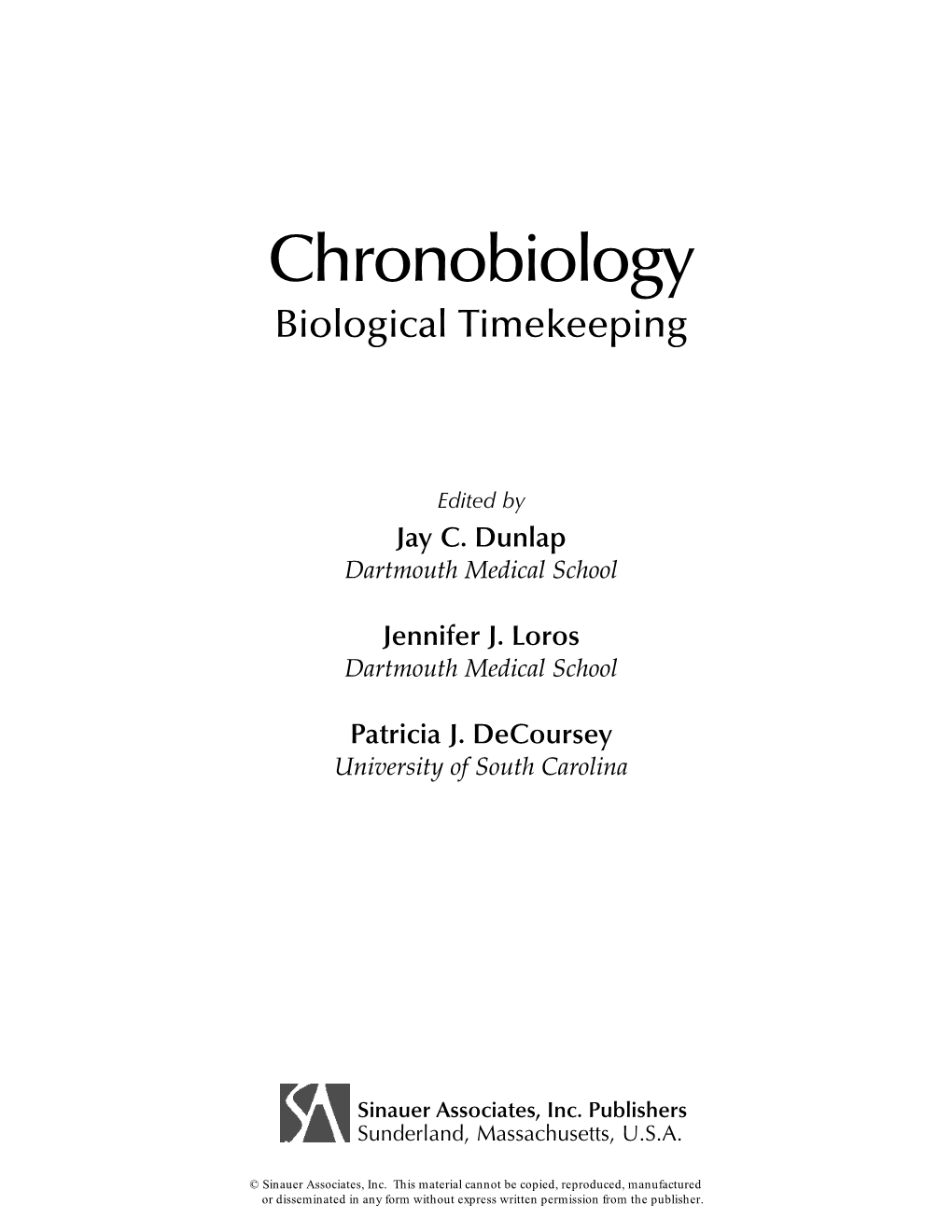 Chronobiology: Biological Timekeeping