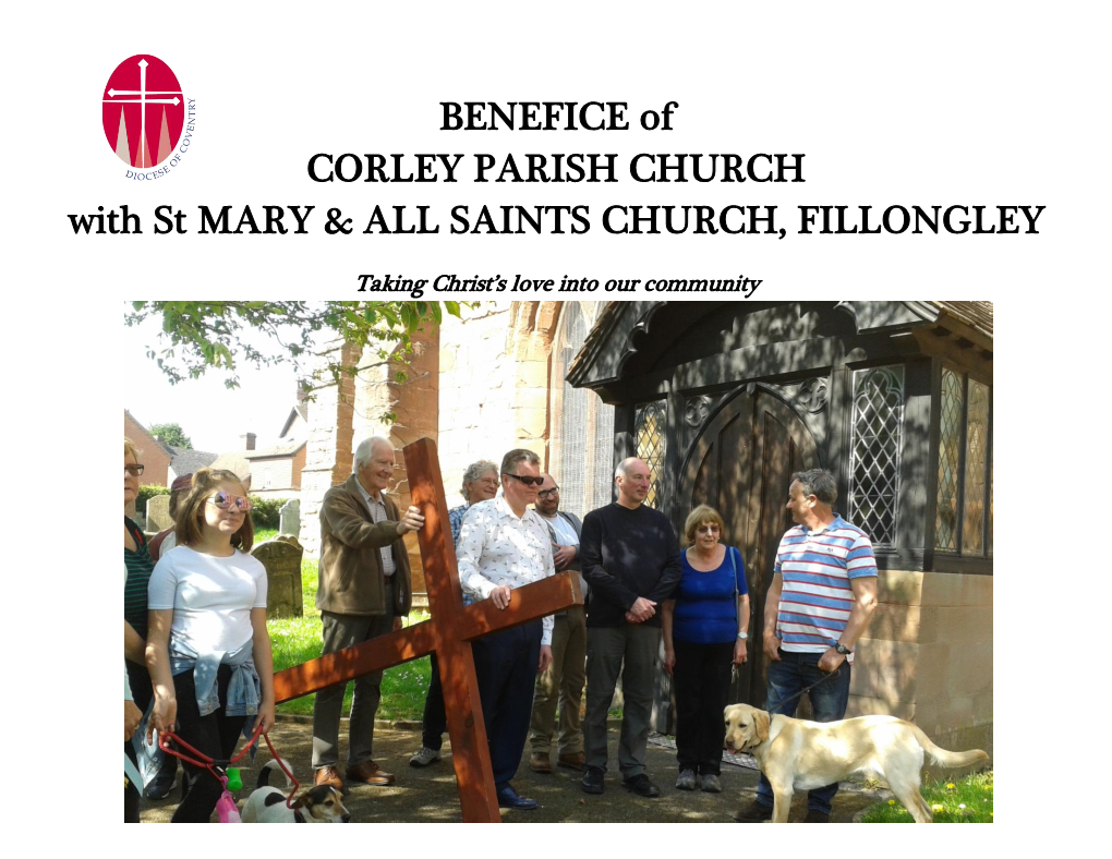 BENEFICE of CORLEY PARISH CHURCH with St MARY & ALL