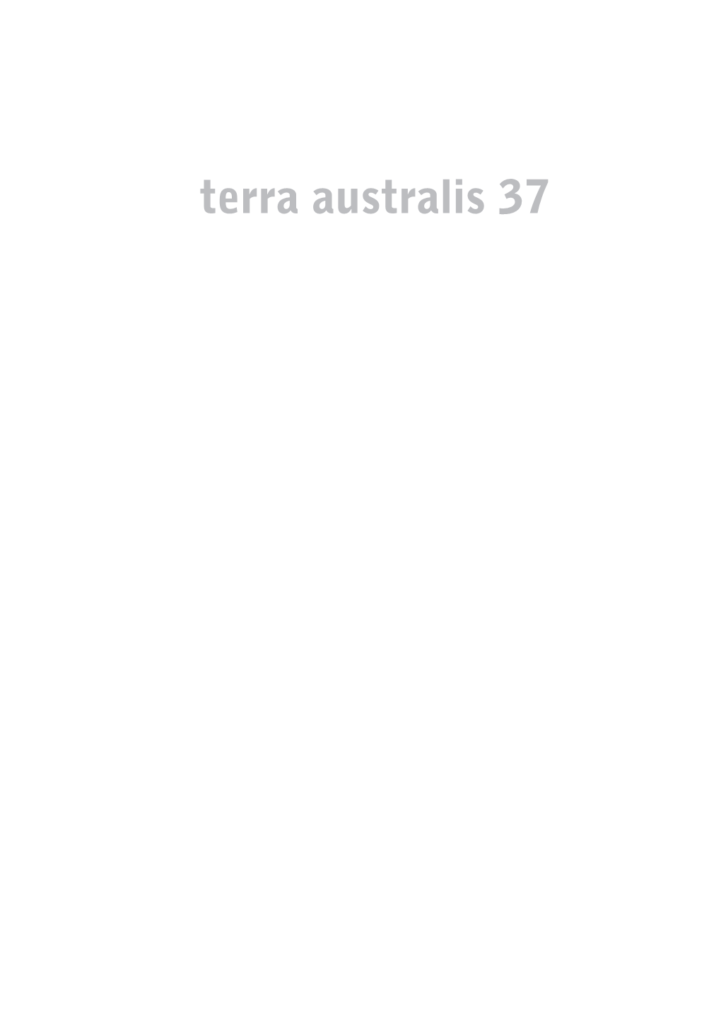 Terra Australis 37