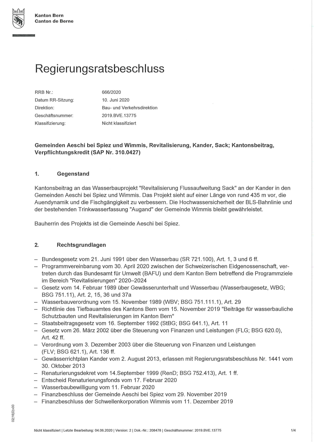 Regierungsratsbeschluss