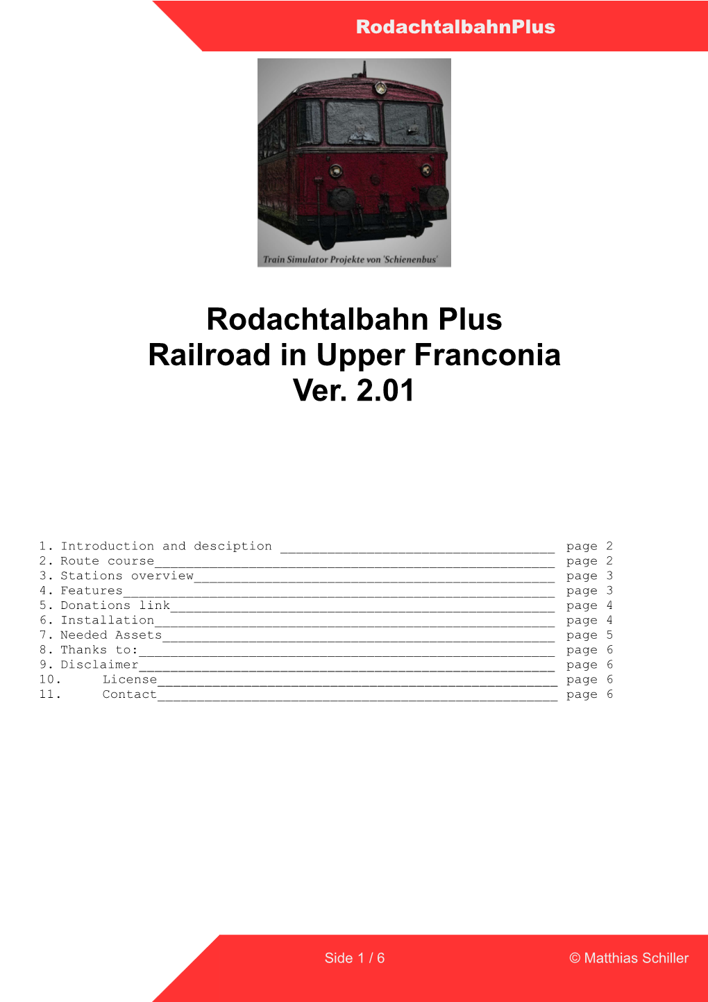 Rodachtalbahn Plus Railroad in Upper Franconia Ver. 2.01