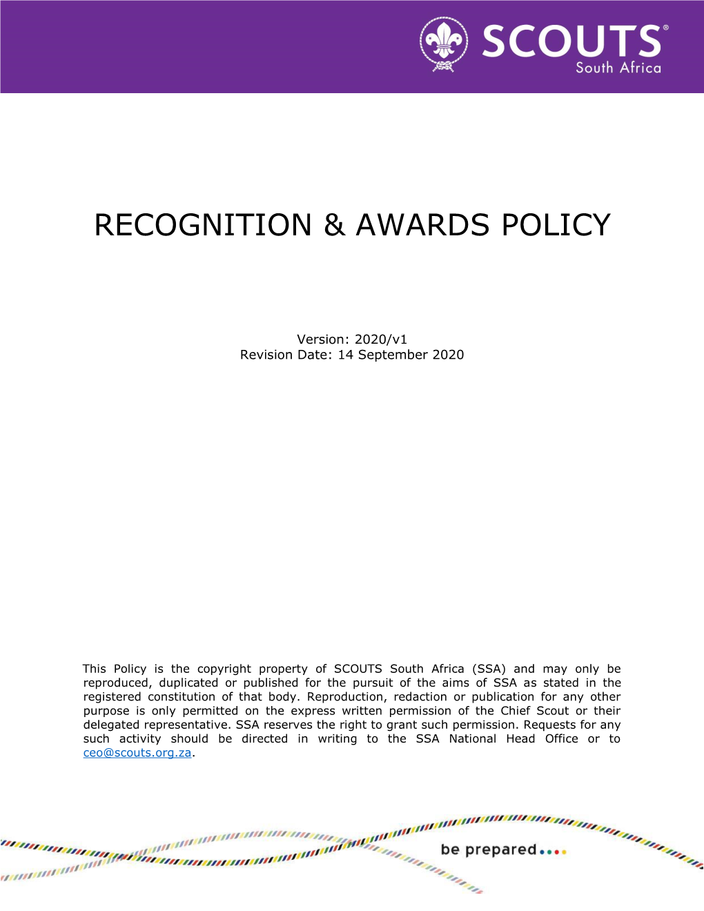 Recognition & Awards Policy