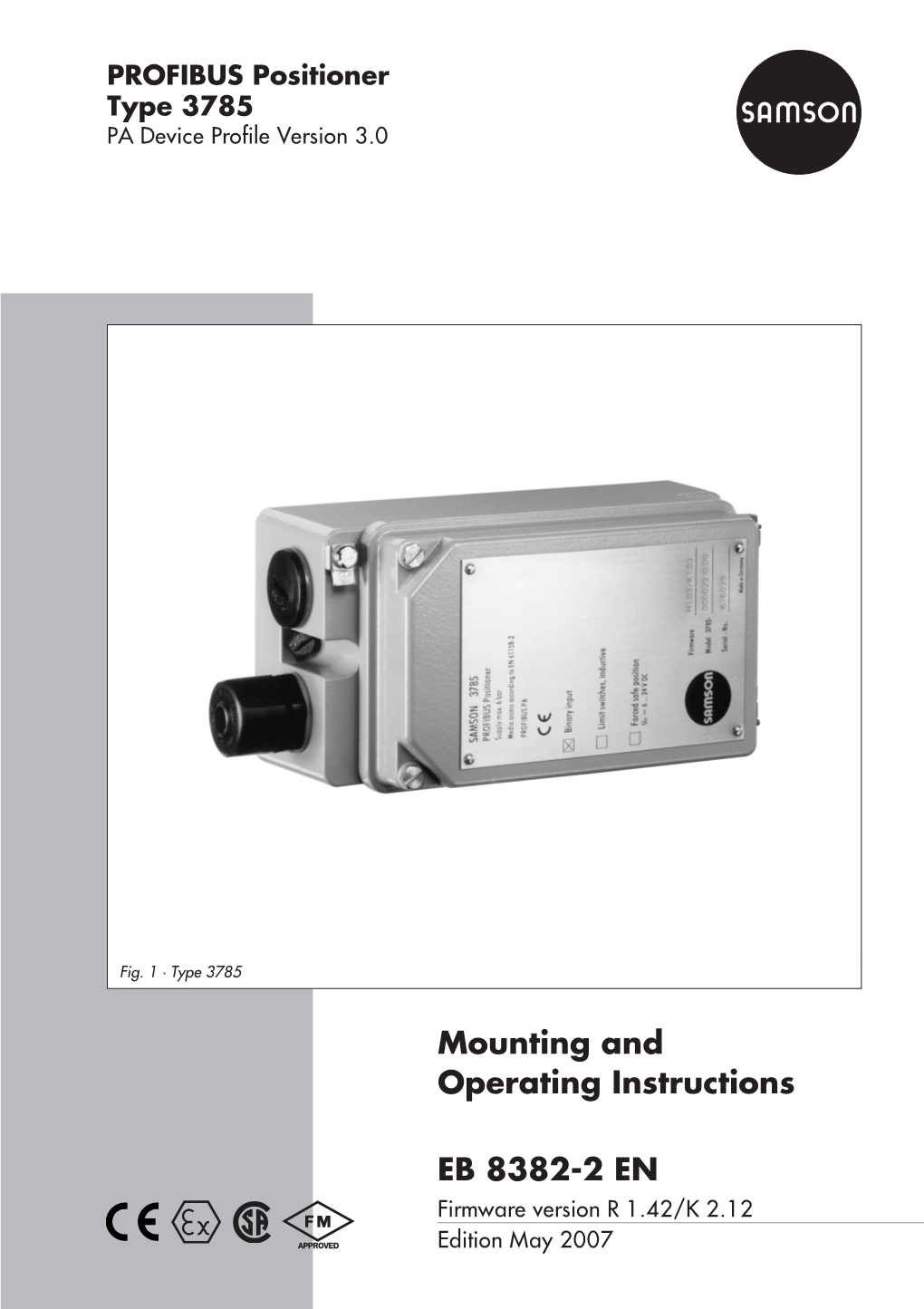 Type 3785 PROFIBUS Positioner