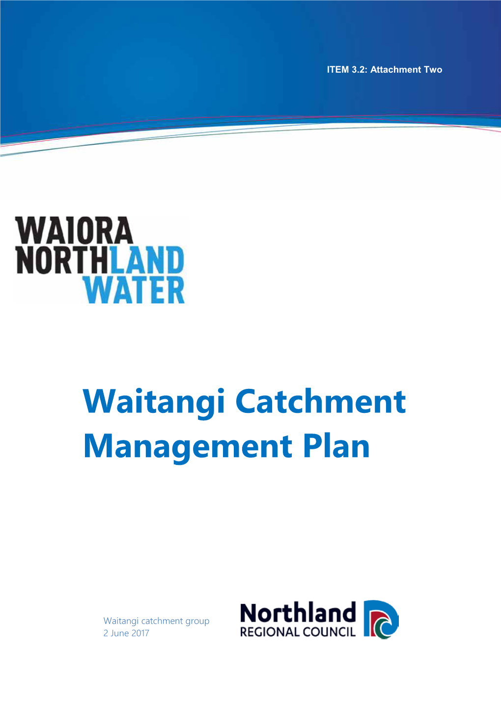 Waitangi Catchment Management Plan
