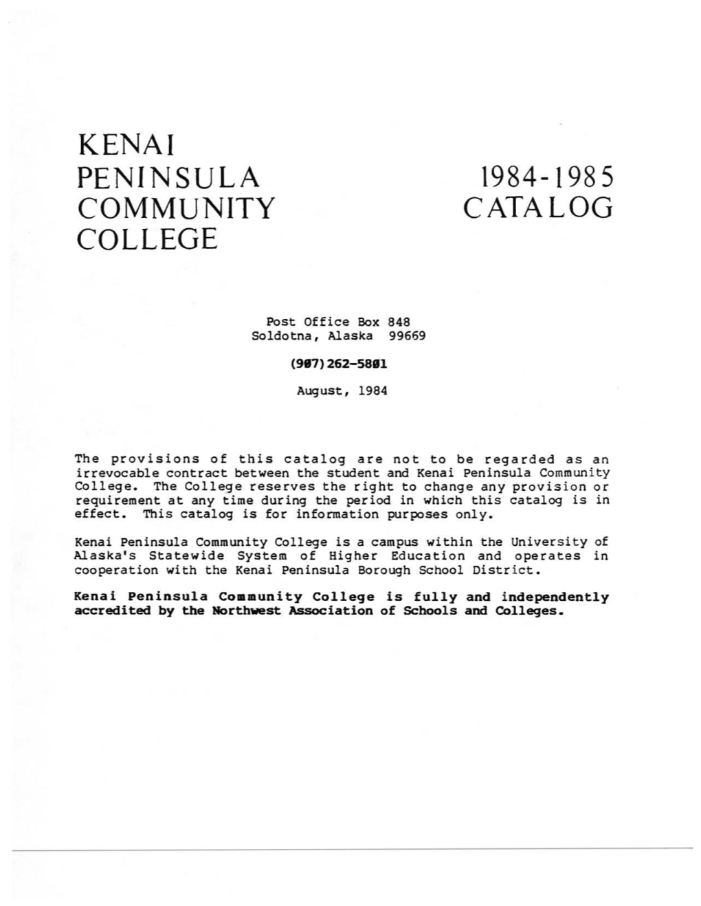 Kenai Peninsula Community College