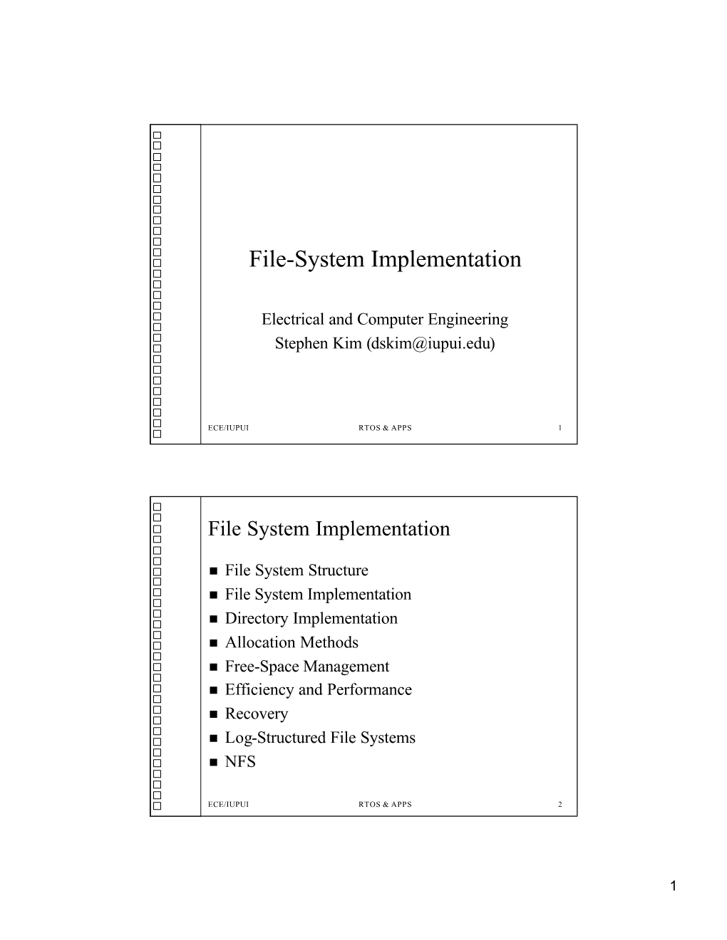 File-System Implementation