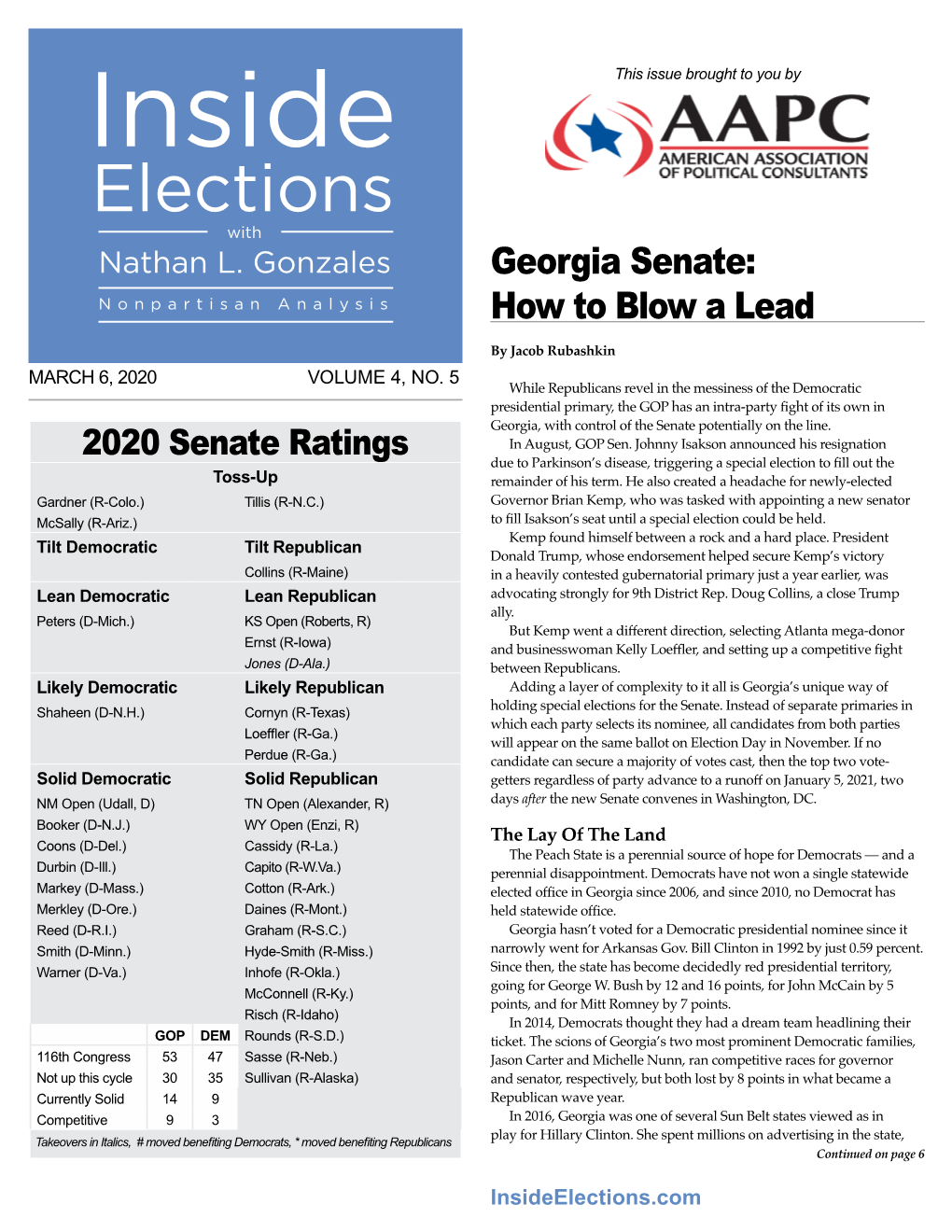 Georgia Senate: How to Blow a Lead