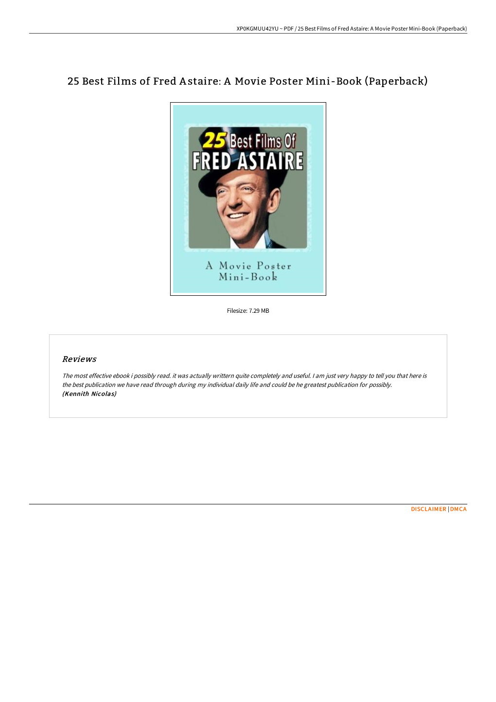 25 Best Films of Fred Astaire: a Movie Poster Mini-Book (Paperback)