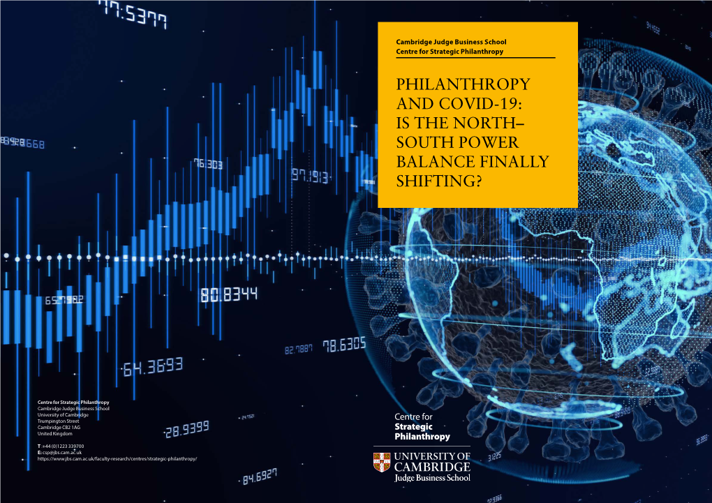 Philanthropy and COVID-19: Is the North-South Power Balance Finally Shifting? Contents 1