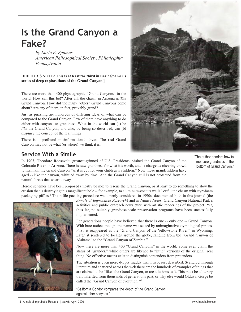 Is the Grand Canyon a Fake? by Earle E