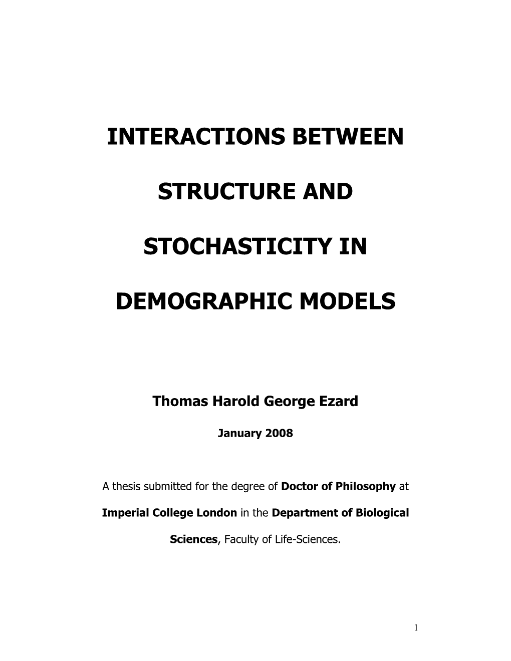 Interactions Between Structure and Stochasticity Influence Population Growth