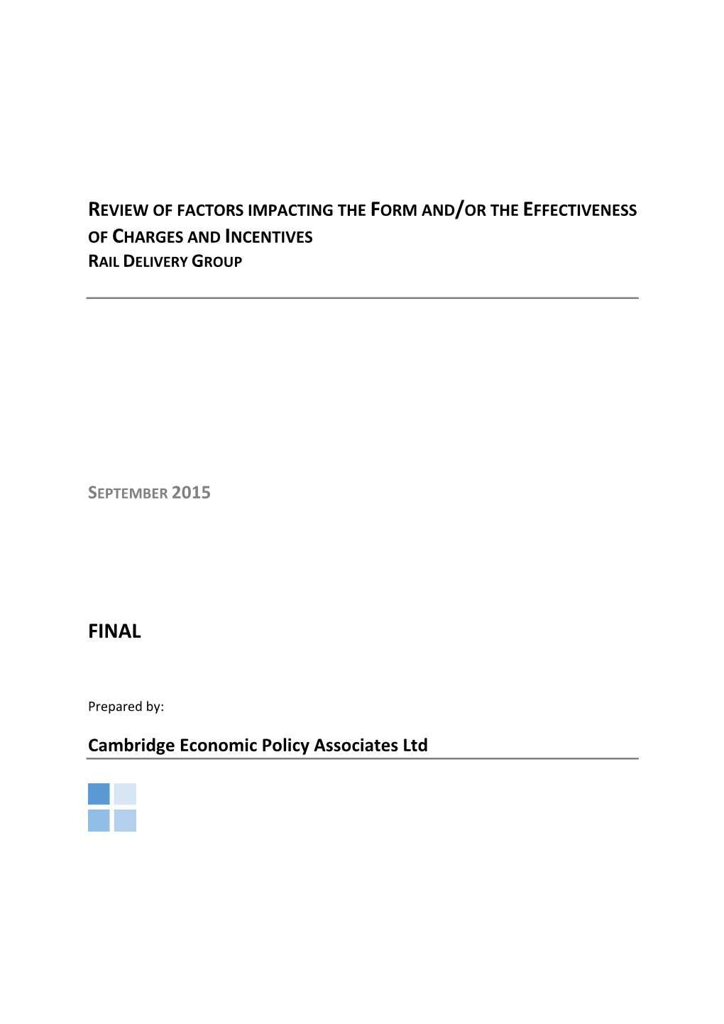 Cambridge Economic Policy Associates Ltd