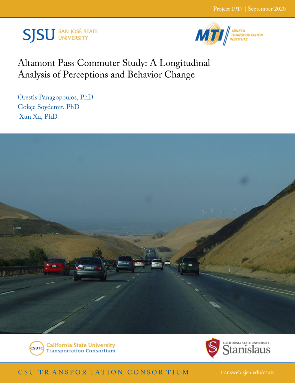 Altamont Pass Commuter Study: a Longitudinal Analysis of Perceptions and Behavior Change