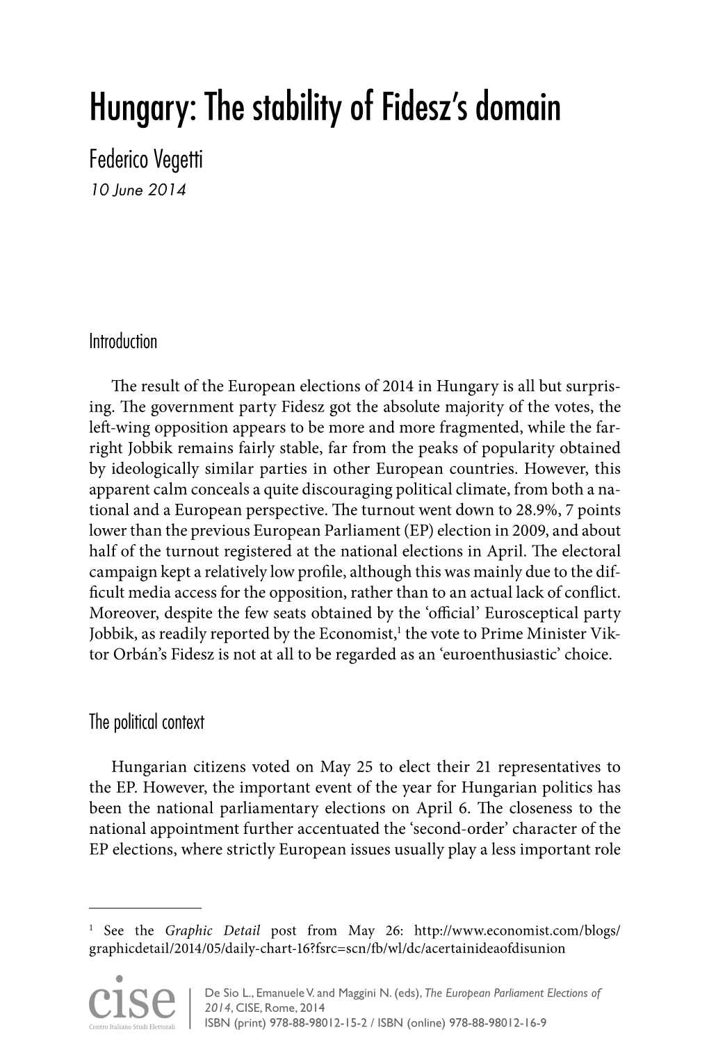 The Stability of Fidesz's Domain