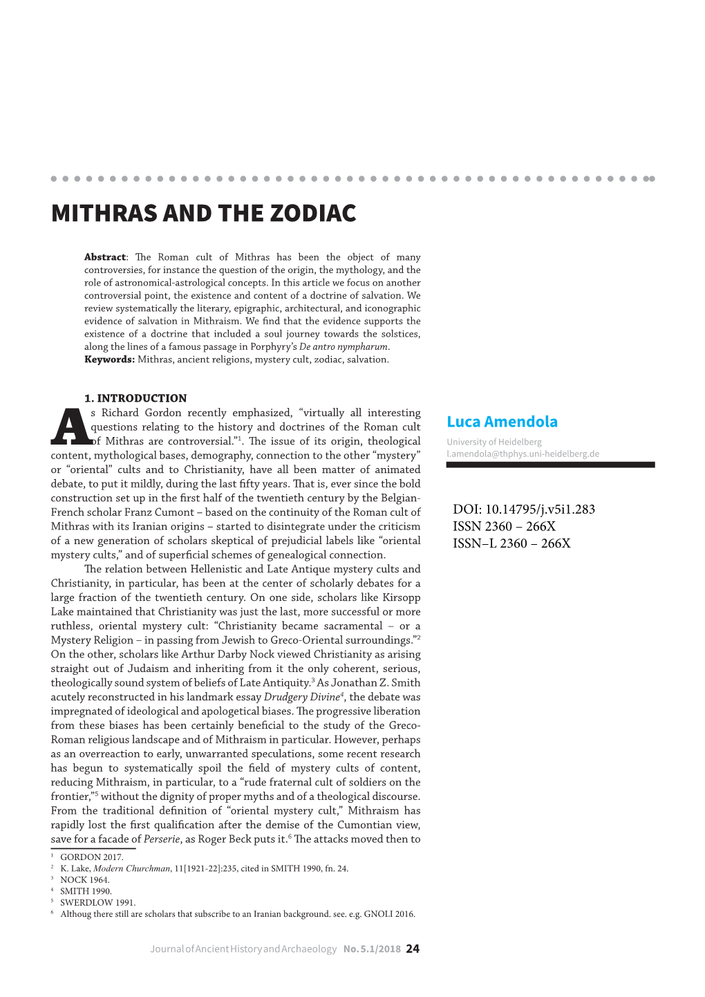 Mithras and the Zodiac