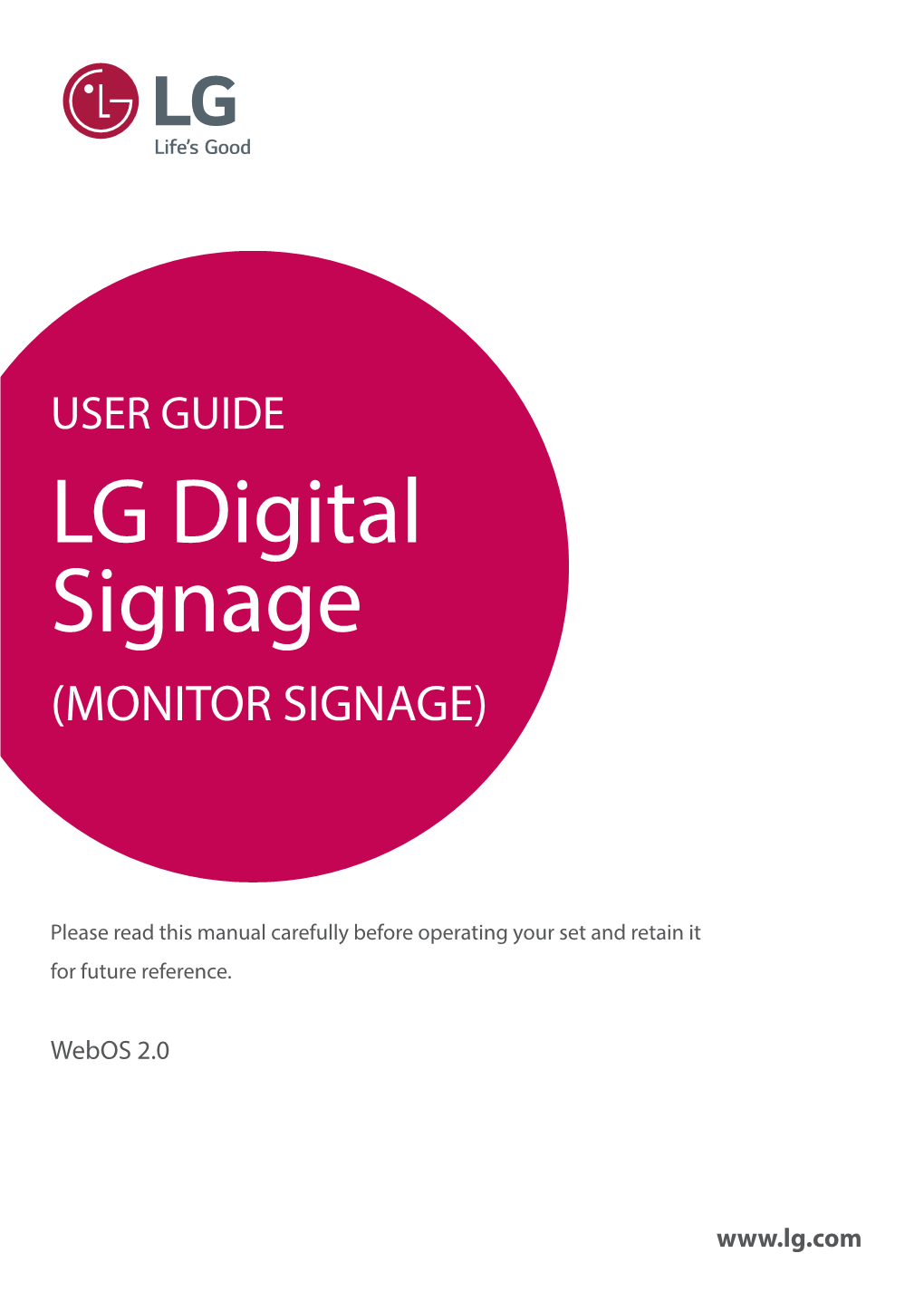 LG Digital Signage (MONITOR SIGNAGE)