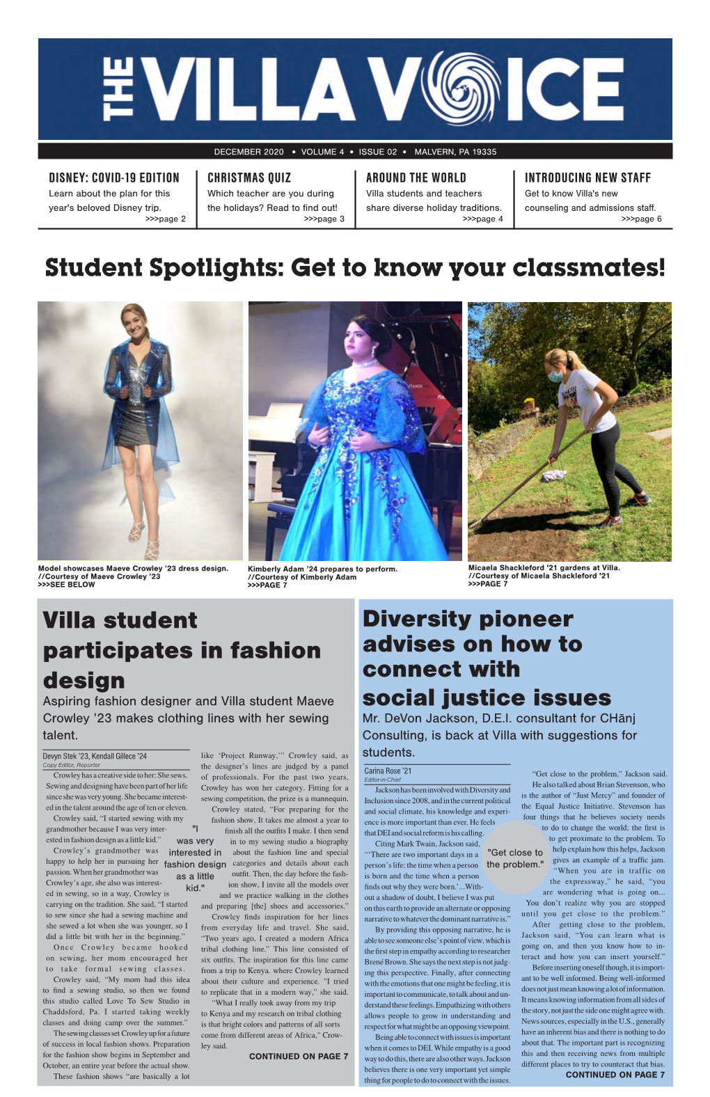 Student Spotlights: Get to Know Your Classmates!