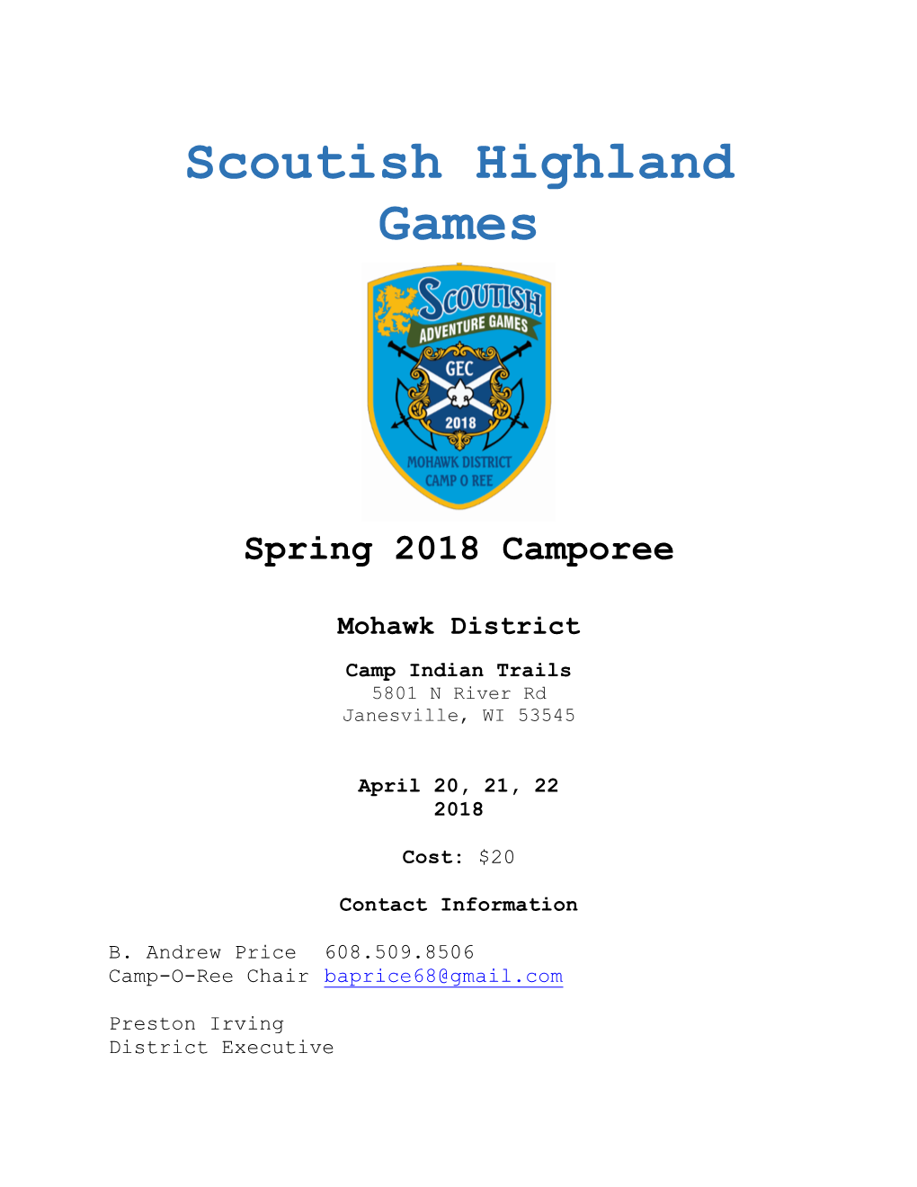 Scoutish Highland Games