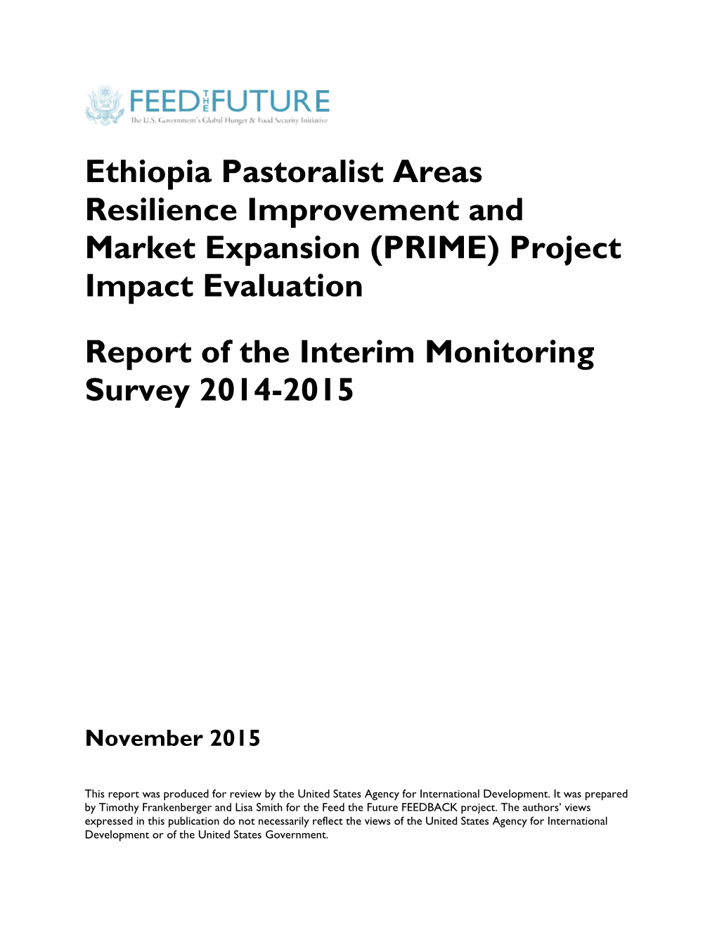 (PRIME) Project Impact Evaluation Report of the Interim M