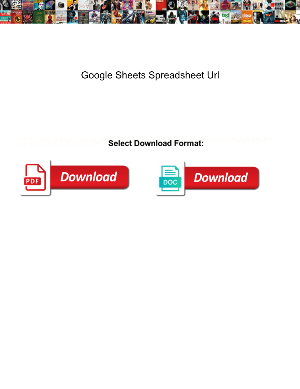 Google Sheets Spreadsheet Url