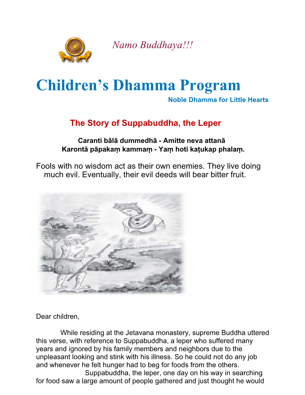 Children's Dhamma Program
