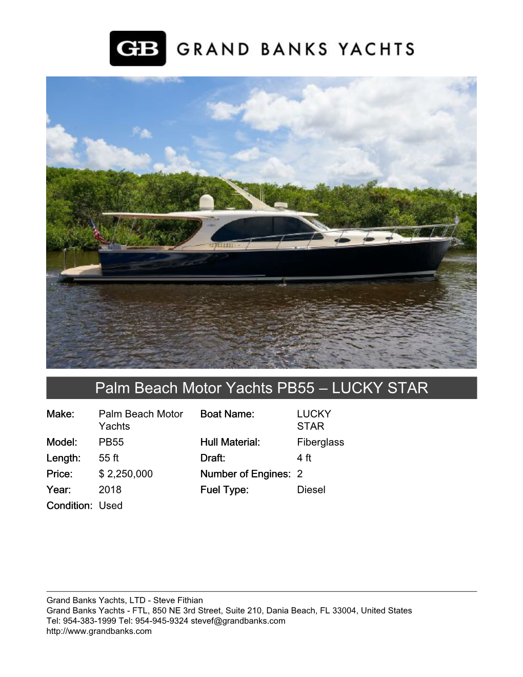Palm Beach Motor Yachts PB55 – LUCKY STAR