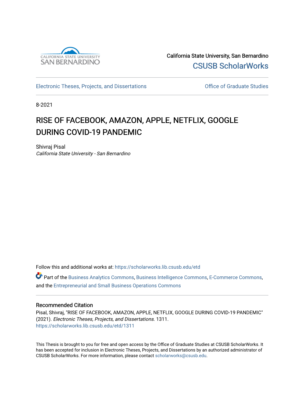 Rise of Facebook, Amazon, Apple, Netflix, Google During Covid-19 Pandemic