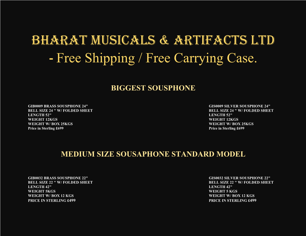 Bharat Musicals & Artifacts