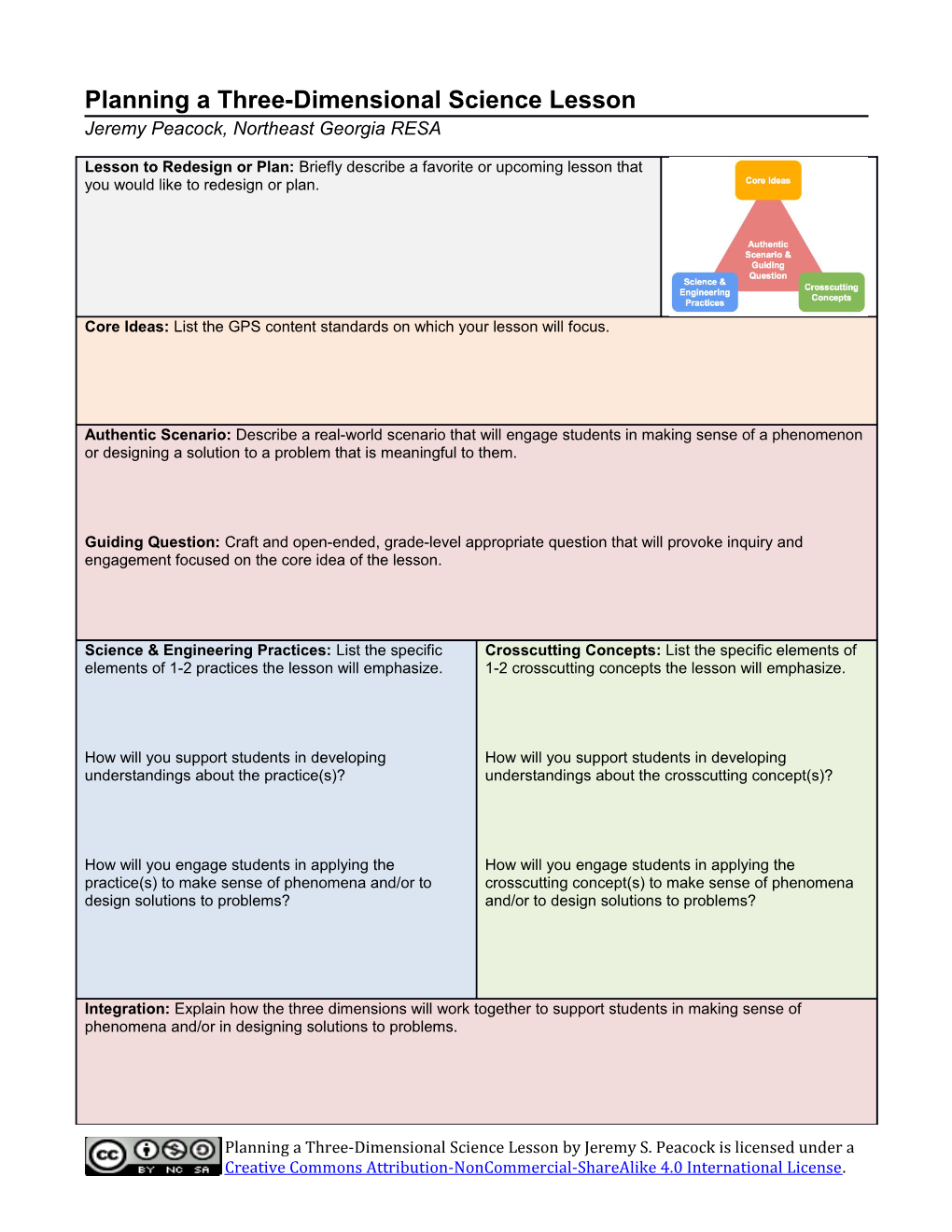 Planning a Three-Dimensional Science Lesson