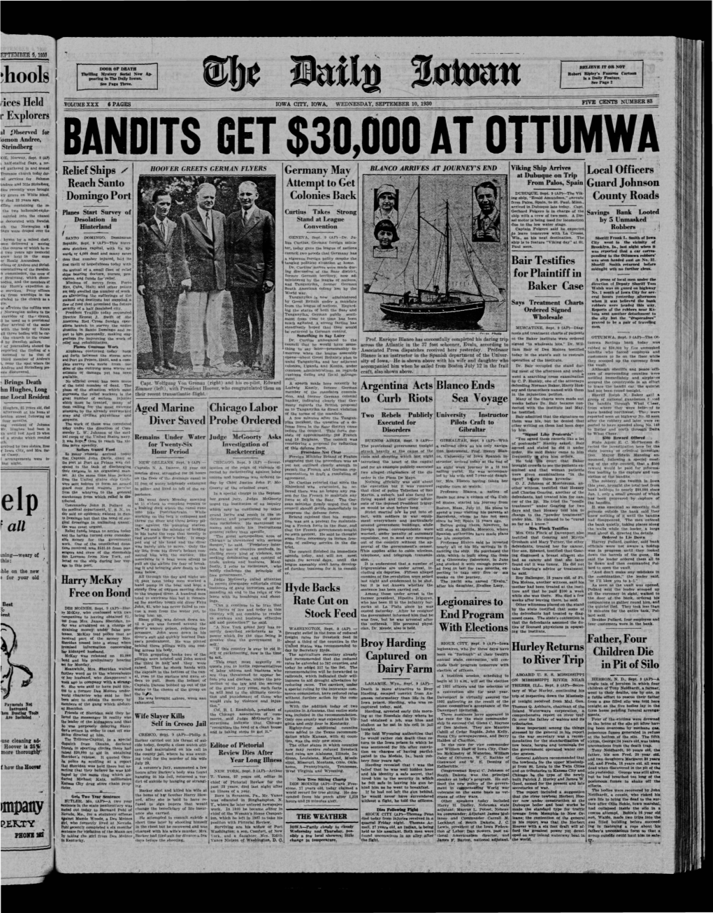 Daily Iowan (Iowa City, Iowa), 1930-09-10